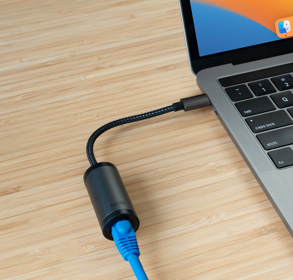 USB Type-C to 1Gbit Braided Ethernet Adapter