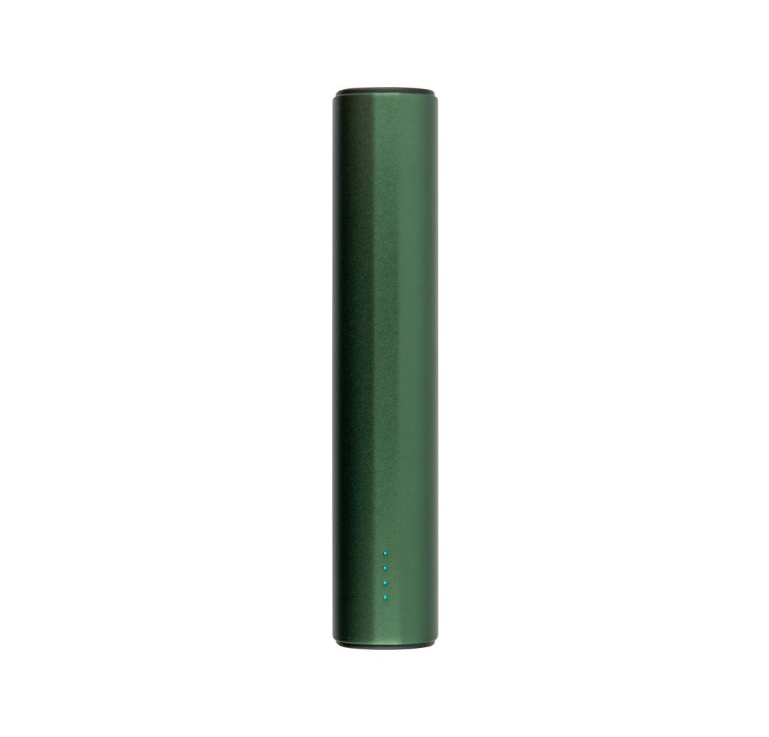 This is a slim green portable charger that features 2 USB-A ports and one USB-C port, includes LED light indicator. This charger has an ultra high capacity battery pack and is the best portable charger for iPhone and Android devices.